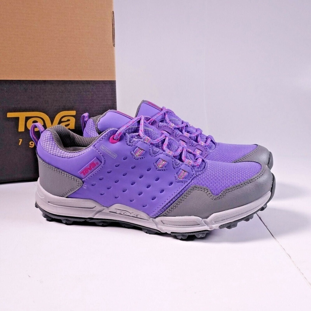 NEW Teva Wit Waterproof Sneakers 110290J Purple/Grey